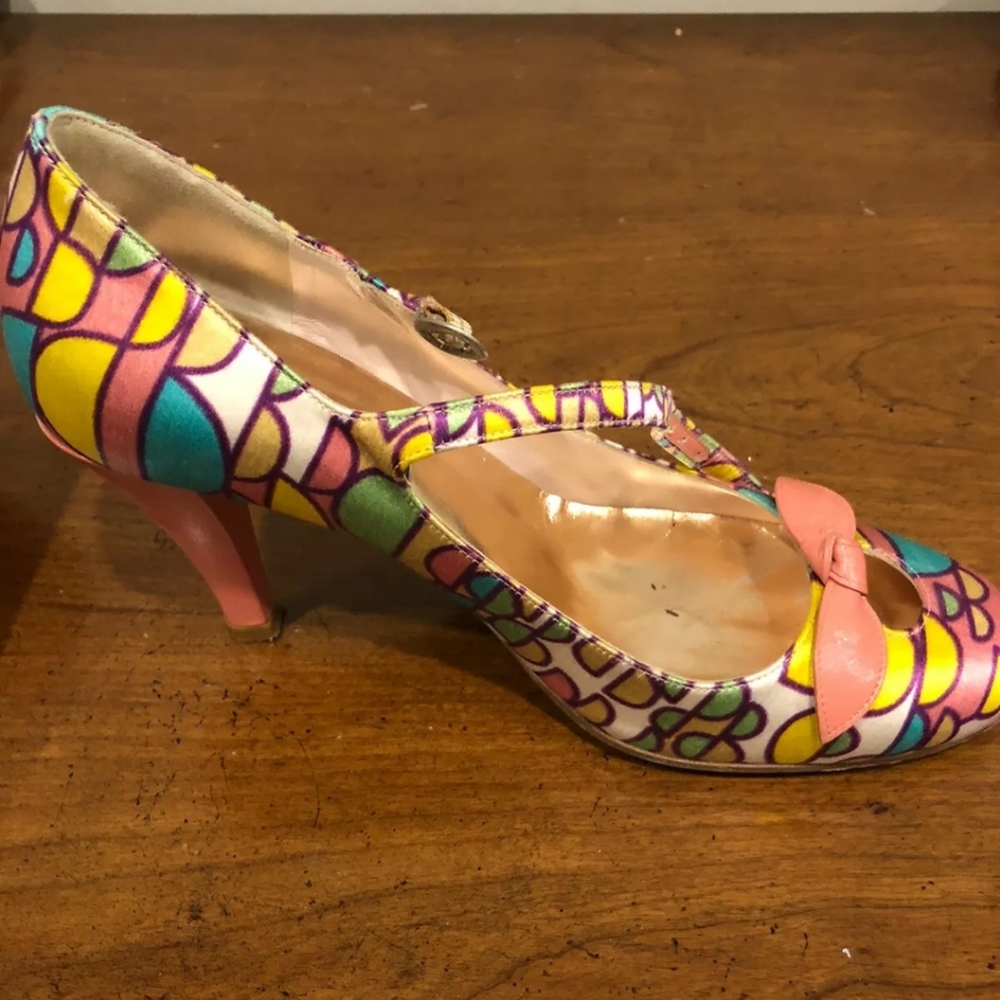 Marc Jacobs multi color High Heel Pumps - sz 7 - Picture 3 of 4